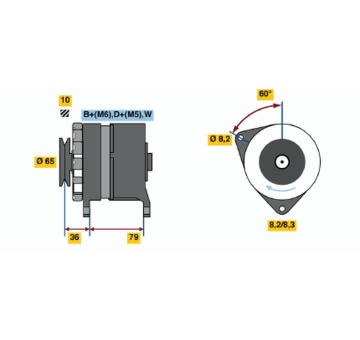 generátor BOSCH 0 986 044 751