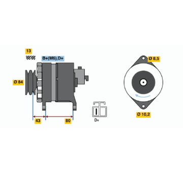 Alternátor BOSCH 9 120 334 626