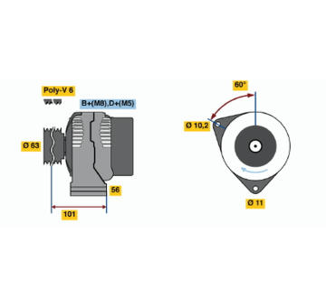 generátor BOSCH 0 986 045 191