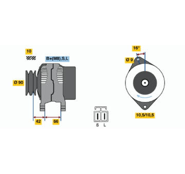 generátor BOSCH 0 986 045 521