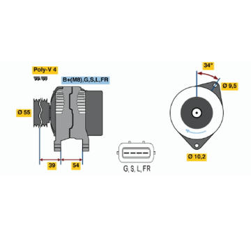 generátor BOSCH 0 986 045 591