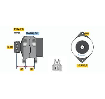 generátor BOSCH 0 986 045 671