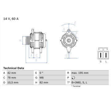 generátor BOSCH 0 986 045 681