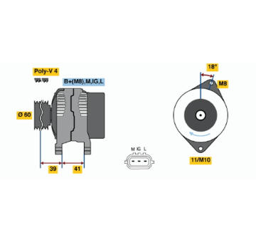 generátor BOSCH 0 986 045 811