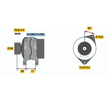 generátor BOSCH 0 986 047 751