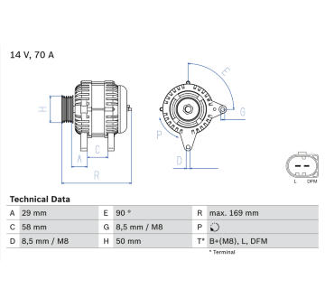 Alternátor BOSCH 0 986 048 891