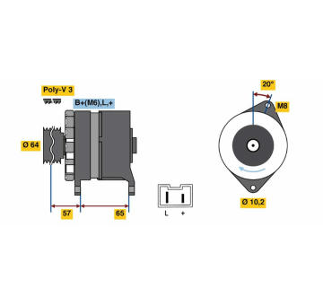 generátor BOSCH 0 986 049 440