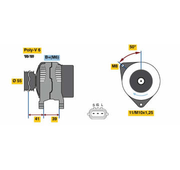 generátor BOSCH 0 986 049 490