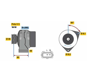 generátor BOSCH 0 986 049 620