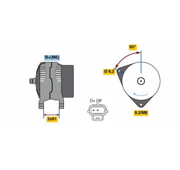 generátor BOSCH 0 986 049 750