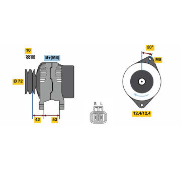 generátor BOSCH 0 986 049 880