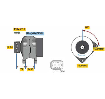 generátor BOSCH 0 986 080 100