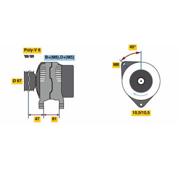 generátor BOSCH 0 986 080 120