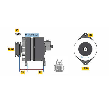 generátor BOSCH 0 986 080 170