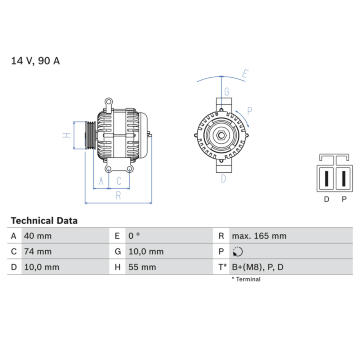 generátor BOSCH 0 986 080 320