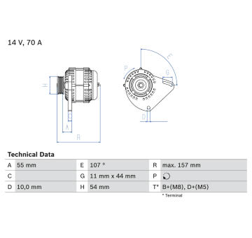 generátor BOSCH 0 986 080 490