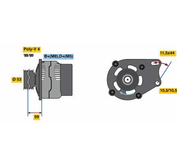 generátor BOSCH 0 986 080 540