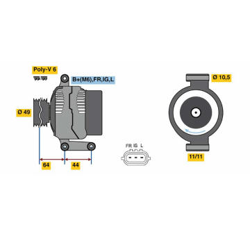 generátor BOSCH 0 986 080 610