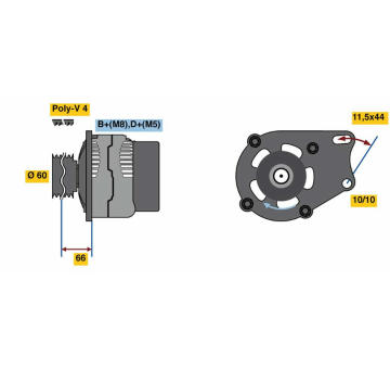 generátor BOSCH 0 986 080 670