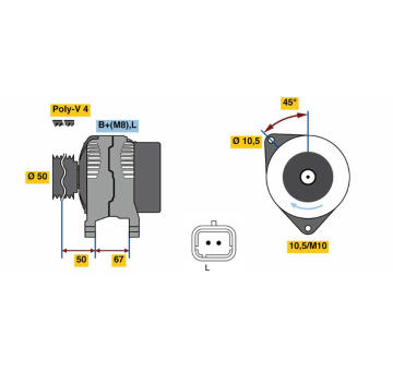 generátor BOSCH 0 986 080 720