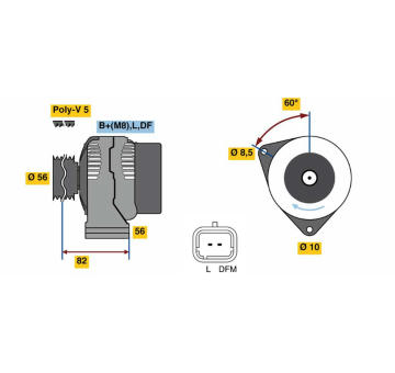 generátor BOSCH 0 986 080 780