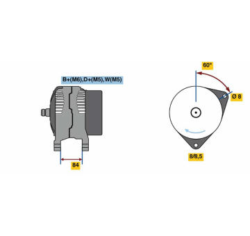 Alternátor BOSCH 0 986 080 820