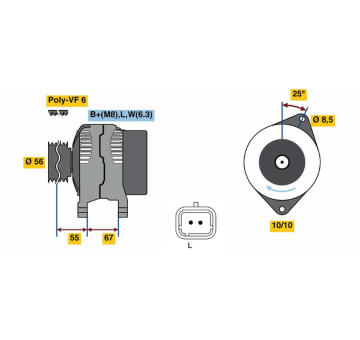 generátor BOSCH 0 986 080 870