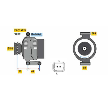 generátor BOSCH 0 986 080 930