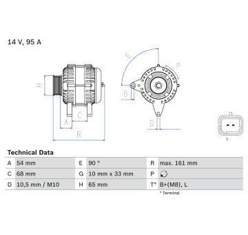 generátor BOSCH 0 986 080 960