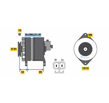 generátor BOSCH 0 986 081 240