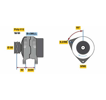 generátor BOSCH 0 986 081 260