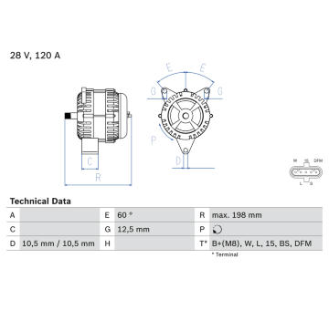 generátor BOSCH 0 986 082 930