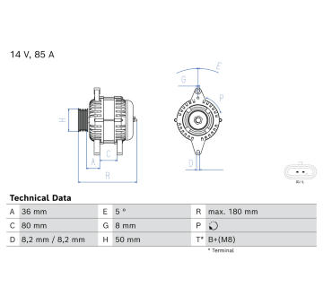 generátor BOSCH 0 986 083 430