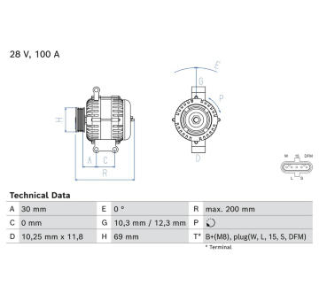 Alternátor BOSCH 0 986 085 370