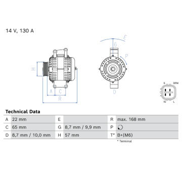 Alternátor BOSCH 0 986 086 740