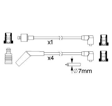 Sada kabelů pro zapalování BOSCH 0 986 357 152