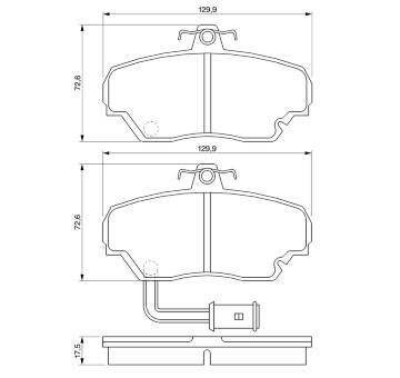 Sada brzdových destiček, kotoučová brzda BOSCH 0 986 424 012