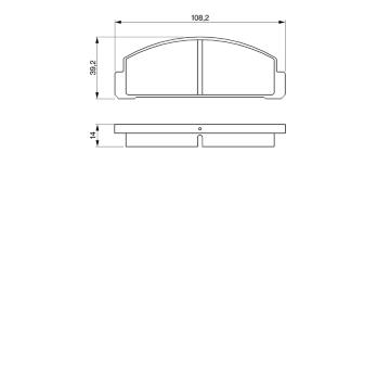 Sada brzdových destiček, kotoučová brzda BOSCH 0 986 424 058