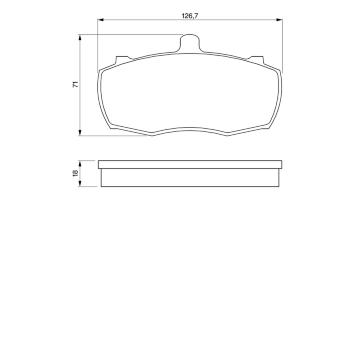 Sada brzdových destiček, kotoučová brzda BOSCH 0 986 424 113