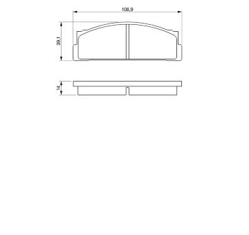 Sada brzdových destiček, kotoučová brzda BOSCH 0 986 424 420