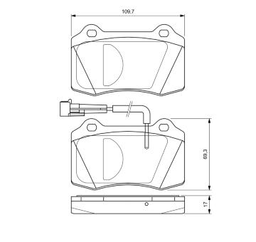 Sada brzdových destiček, kotoučová brzda BOSCH 0 986 424 579