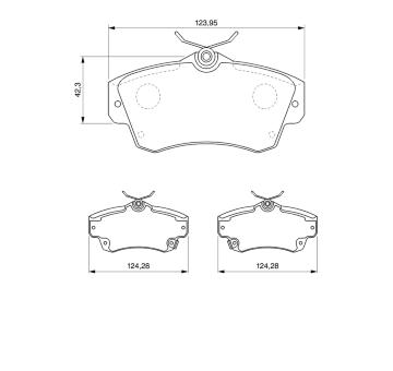 Sada brzdových destiček, kotoučová brzda BOSCH 0 986 424 586