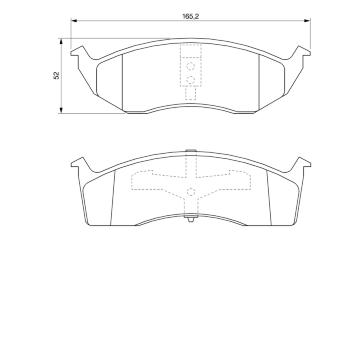 Sada brzdových destiček, kotoučová brzda BOSCH 0 986 424 587