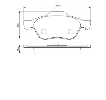Sada brzdových destiček, kotoučová brzda BOSCH 0 986 424 619