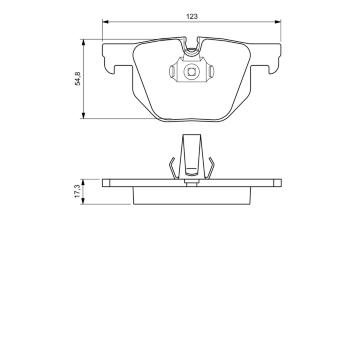 Sada brzdových destiček, kotoučová brzda BOSCH 0 986 424 653