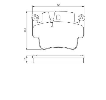 Sada brzdových destiček, kotoučová brzda BOSCH 0 986 424 681