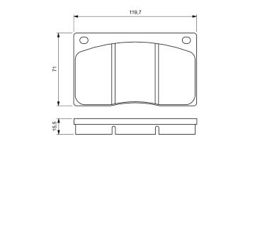 Sada brzdových destiček, kotoučová brzda BOSCH 0 986 424 684