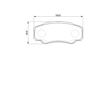 Sada brzdových destiček, kotoučová brzda BOSCH 0 986 424 704