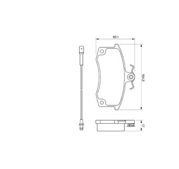 Sada brzdových destiček, kotoučová brzda BOSCH 0 986 424 783