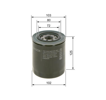 Olejový filter BOSCH 0 986 452 062